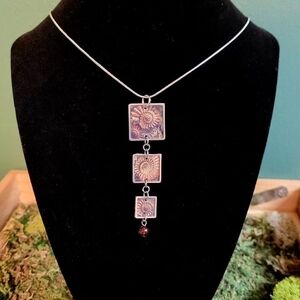 Silver Ammonite Necklace